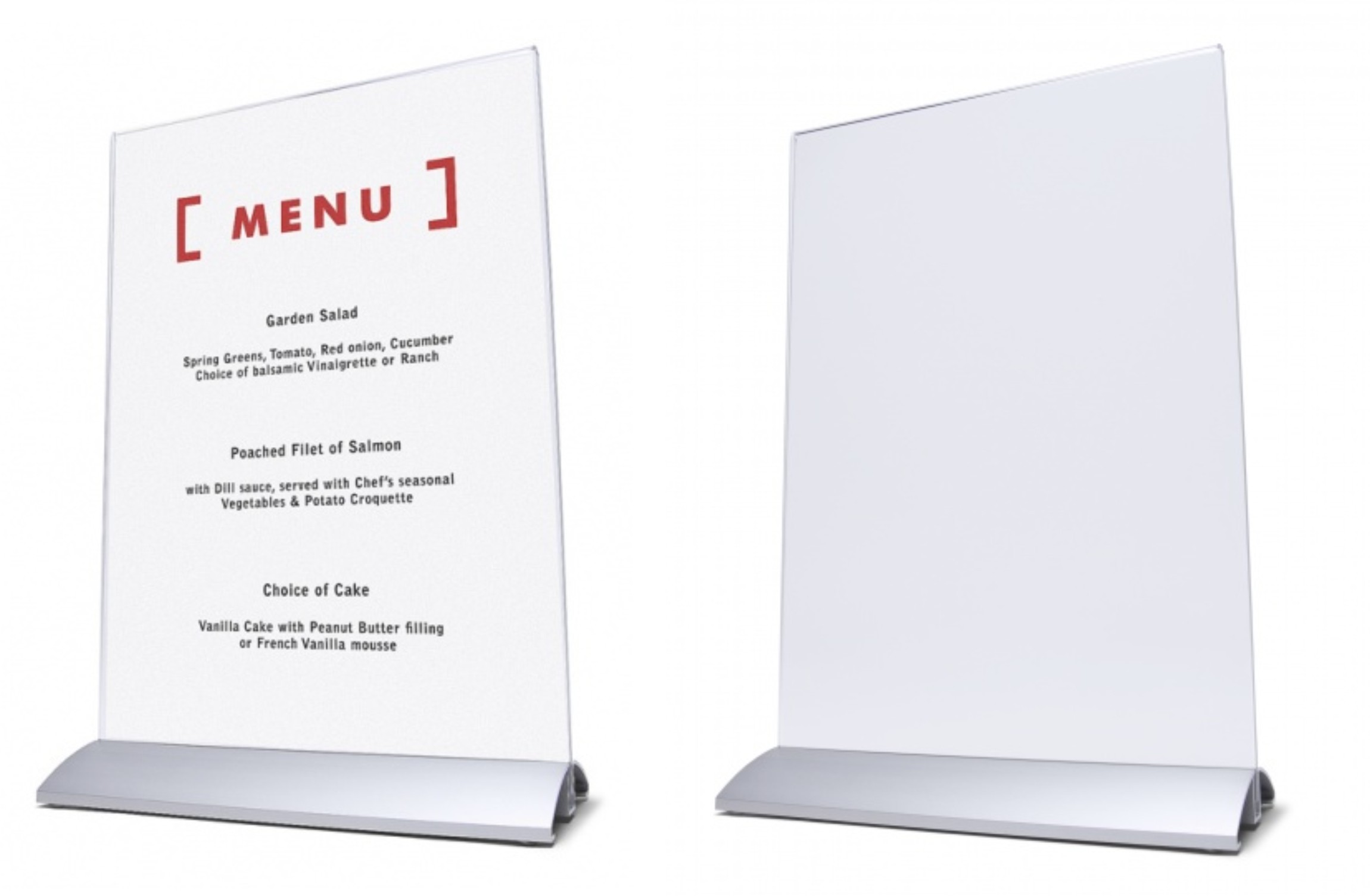 Premium Counter / Table Top Menu Holders